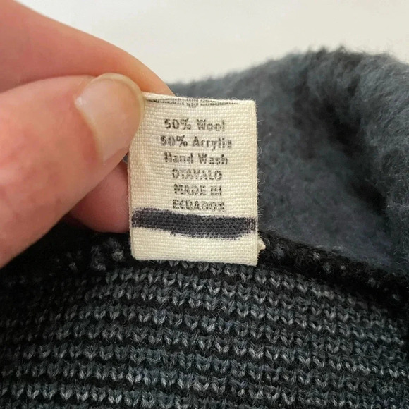 Tejidos Centenario Wool Blend Wooden Button Front Sweater Jacket Size M Men’s - Picture 3 of 8